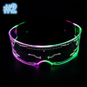 Punk LED Luminous Sunglasses MK161 - #2 - Sunglasses
