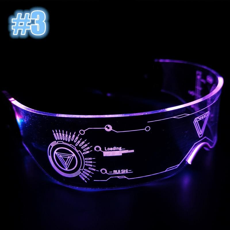 Punk LED Luminous Sunglasses MK161 - #3 - Sunglasses