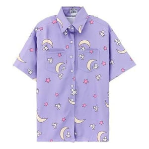 Purple MKawaii MKilor Moon Shirt MK14995 - KawaiiMoriStore