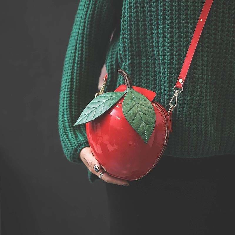 Red/Green Cute Apple Shoulder Bag MK16067 - Bag