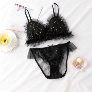 [Reservation] Sweet Lace Flounce Starry Bra MM0615 - 