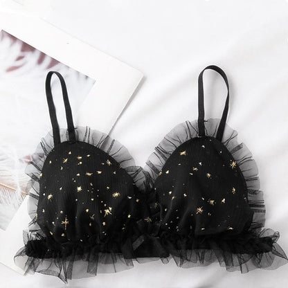 [Reservation] Sweet Lace Flounce Starry Bra MM0615 - 