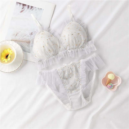 [Reservation] Sweet Lace Flounce Starry Bra MM0615 - 