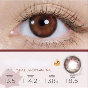 Rolling Water Contact Lenses Half Year One Pair ME43 - Maple