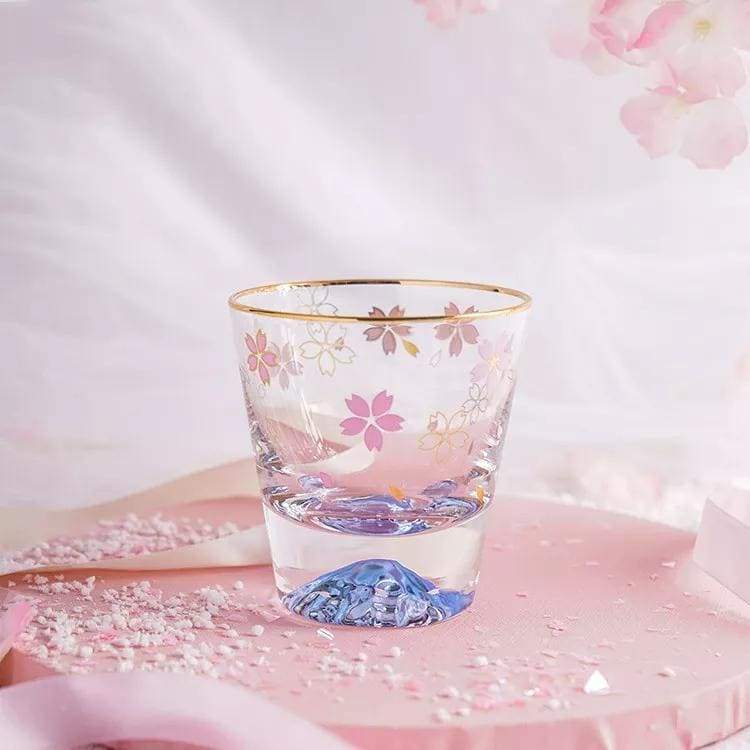 Romantic Cherry Blossom Season Glass Mugs MM1089 - KawaiiMoriStore