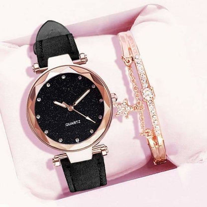 Romantic Starry Sky Watch And Bracelet Set MK16091 - Watch