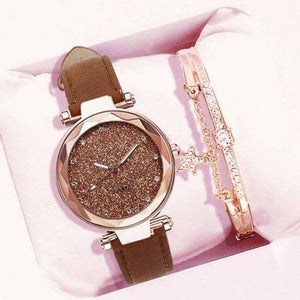 Romantic Starry Sky Watch And Bracelet Set MK16091 - Watch