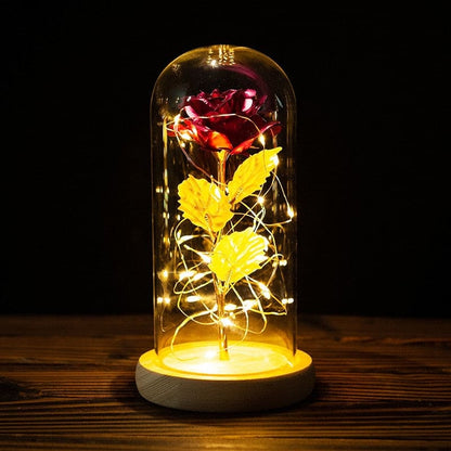 Rose LED Light In Glass - C-6 - gift