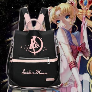 Sailor Moon Anime Black Backpack MK15911 - KawaiiMoriStore