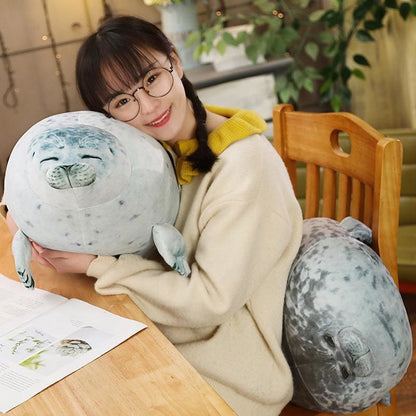 Seal Pillow Cute Gril Plush Toy MK15572 - KawaiiMoriStore