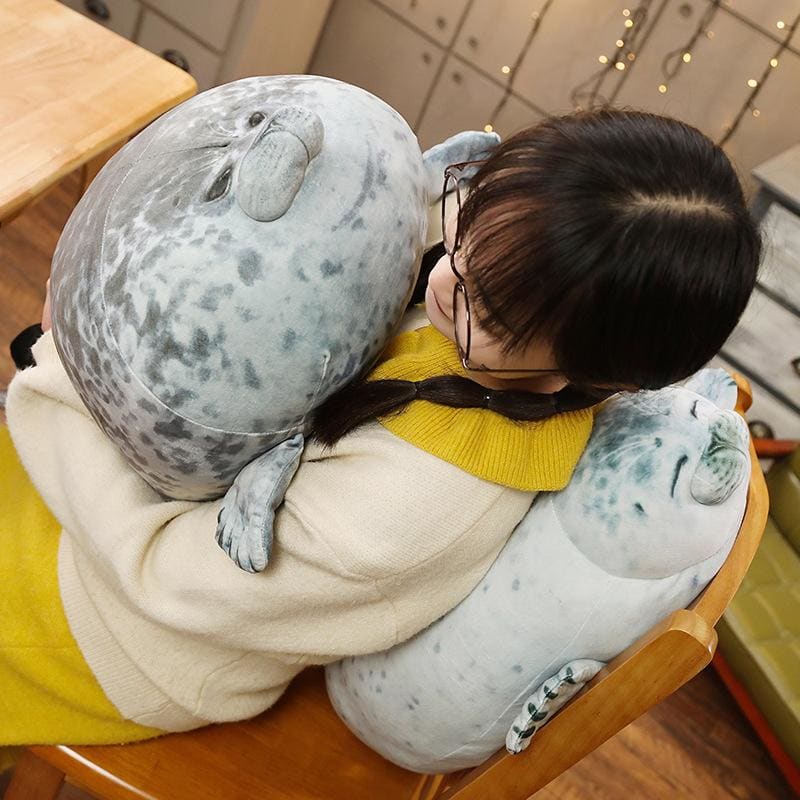 Seal Pillow Cute Gril Plush Toy MK15572 - KawaiiMoriStore