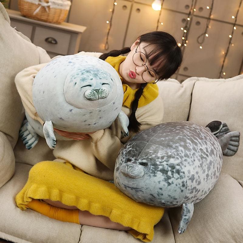 Seal Pillow Cute Gril Plush Toy MK15572 - KawaiiMoriStore