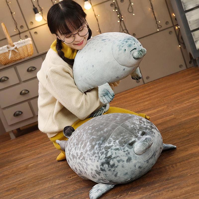 Seal Pillow Cute Gril Plush Toy MK15572 - KawaiiMoriStore