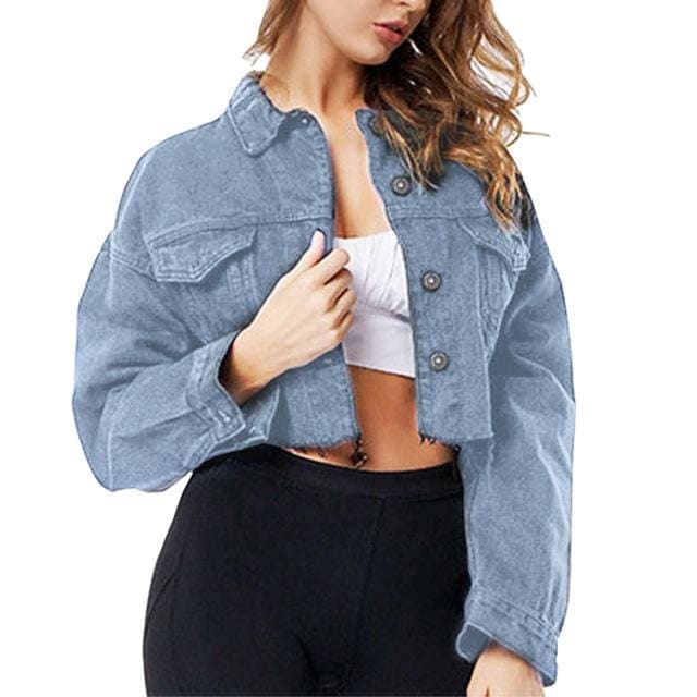 Sexy Basic Coat Denim Jacket MK0307 - KawaiiMoriStore