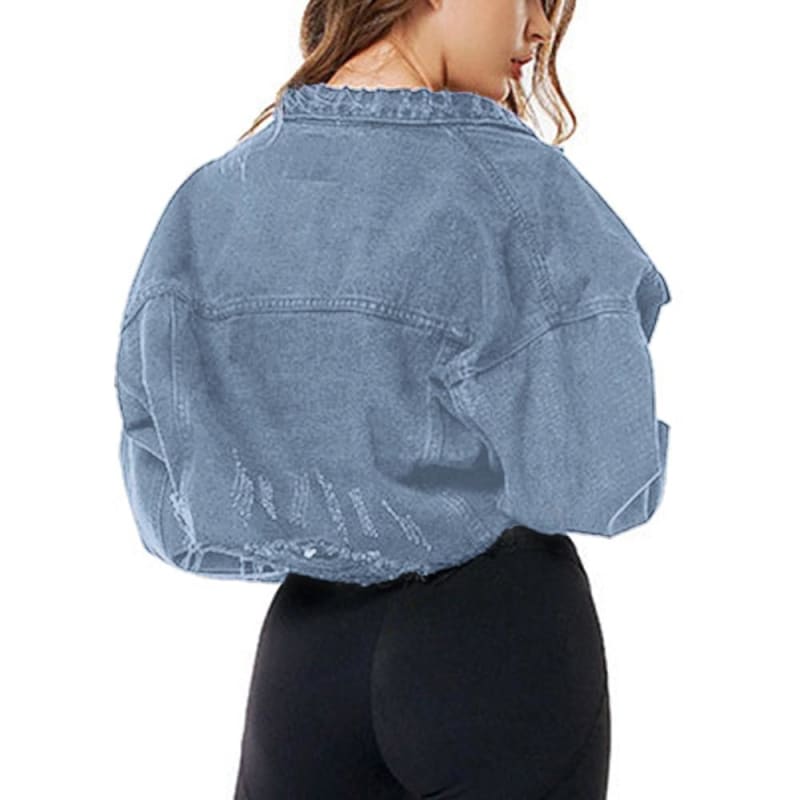 Sexy Basic Coat Denim Jacket MK0307 - KawaiiMoriStore