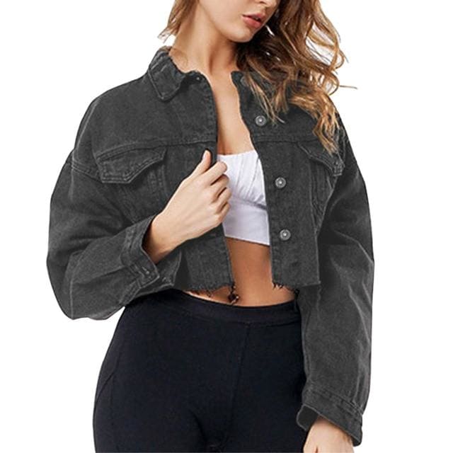 Sexy Basic Coat Denim Jacket MK0307 - KawaiiMoriStore
