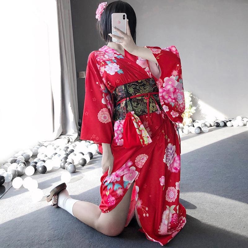 Sexy Elegant Kimono Robe Dress MM0693 - KawaiiMoriStore