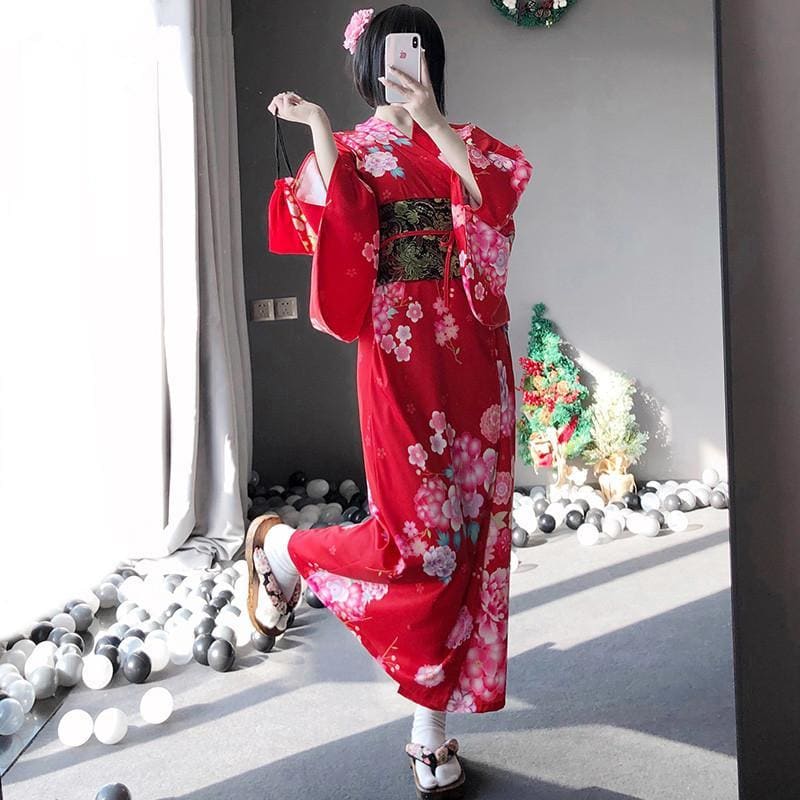 Sexy Elegant Kimono Robe Dress MM0693 - KawaiiMoriStore