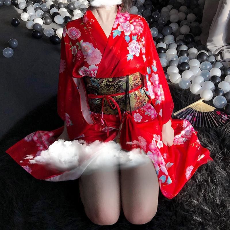 Sexy Elegant Kimono Robe Dress MM0693 - KawaiiMoriStore