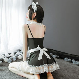 Sexy Lovely Lace Maid Lingerie MK13166 - KawaiiMoriStore