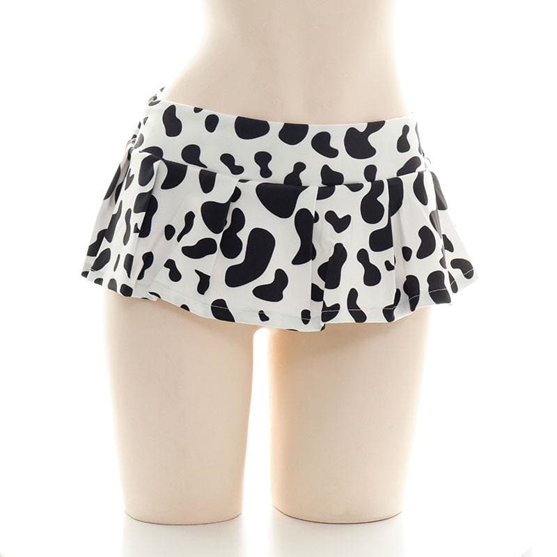 Short and Long Cow Print Skirt MM1655 - KawaiiMoriStore