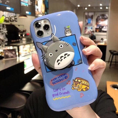 Silicone stand MKirited Away Totoro soft Mobile phone case MK14878 - KawaiiMoriStore