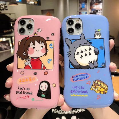 Silicone stand MKirited Away Totoro soft Mobile phone case MK14878 - KawaiiMoriStore