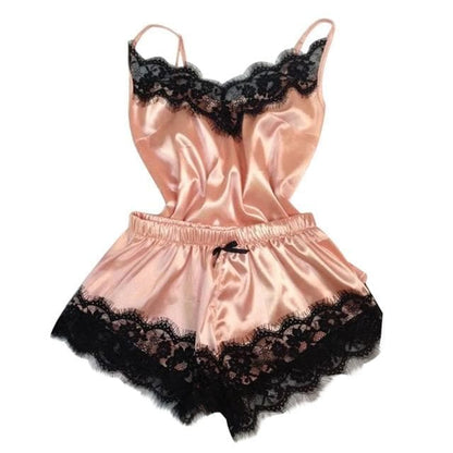 Silk Lace Sleepwear Lingerie Set MK14545