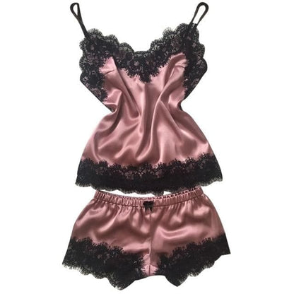 Silk Lace Sleepwear Lingerie Set MK14545