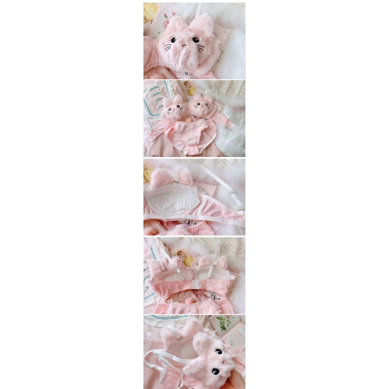 Soft Fuzzy Kitten Kawaii Princess Lingerie Set - Soft Fuzzy 