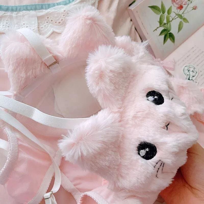 Soft Fuzzy Kitten Kawaii Princess Lingerie Set - Soft Fuzzy 