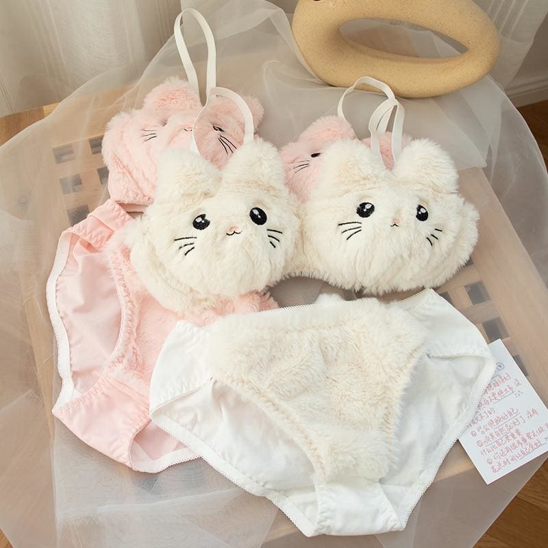 Soft Fuzzy Kitten Kawaii Princess Lingerie Set - Soft Fuzzy 