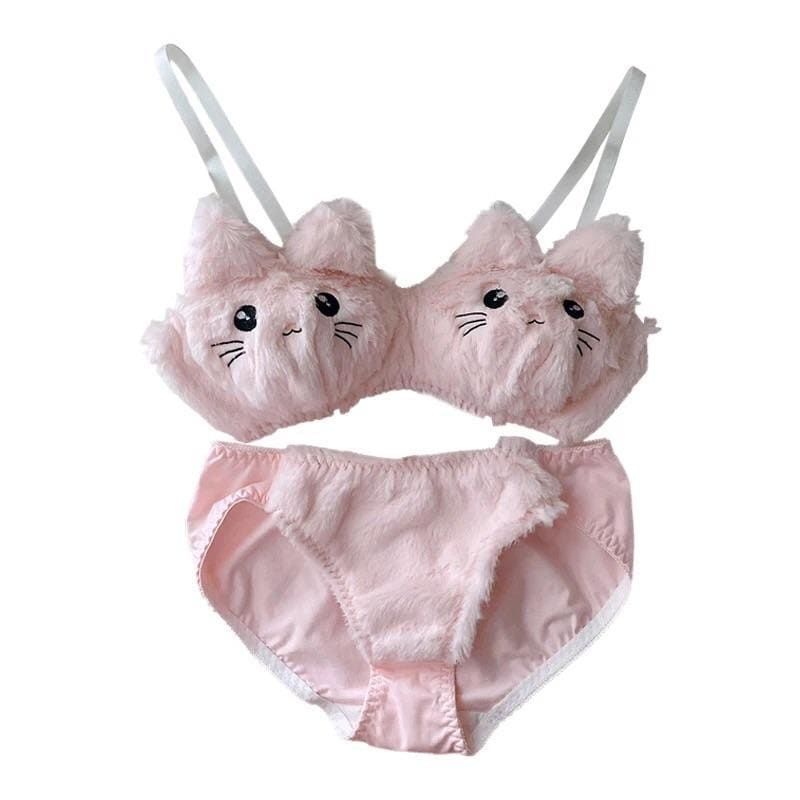 Soft Fuzzy Kitten Kawaii Princess Lingerie Set - Soft Fuzzy 