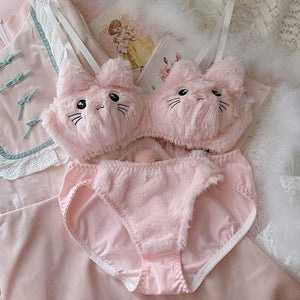 Soft Fuzzy Kitten Kawaii Princess Lingerie Set - Soft Fuzzy 