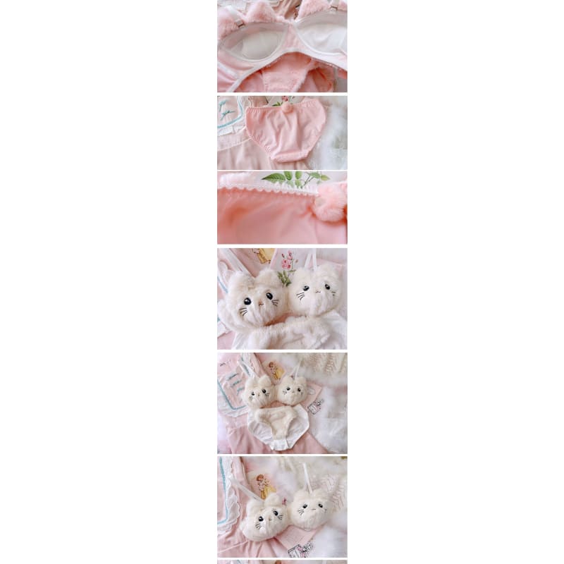 Soft Fuzzy Kitten Kawaii Princess Lingerie Set - Soft Fuzzy 