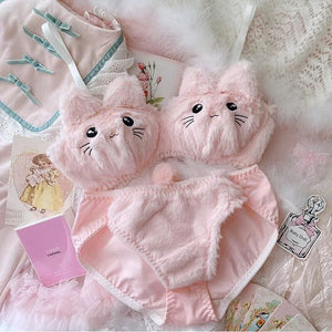 Soft Fuzzy Kitten Kawaii Princess Lingerie Set - Soft Fuzzy 