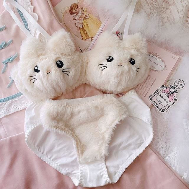 Soft Fuzzy Kitten Kawaii Princess Lingerie Set - Soft Fuzzy 