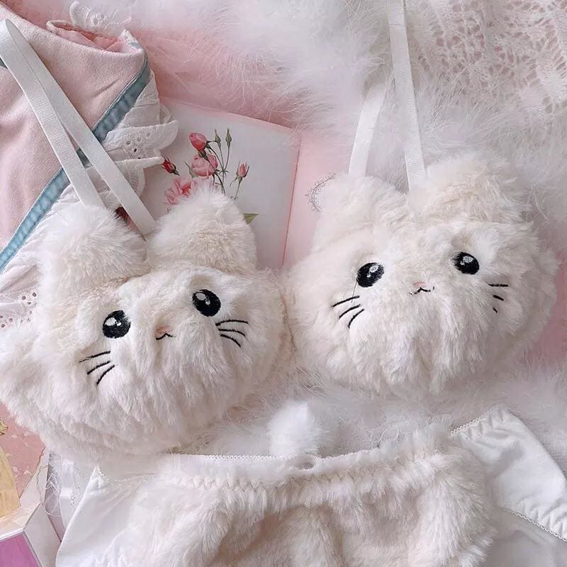 Soft Fuzzy Kitten Kawaii Princess Lingerie Set - Soft Fuzzy 