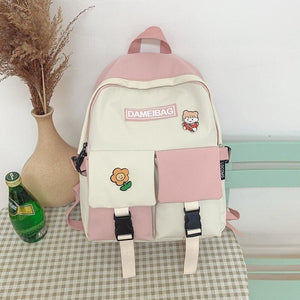 Soft Girl Teenage Backpack - backpack
