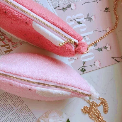 Soft Watermelon Pastel Kawaii Aesthetic Purse Bag - kawaii 