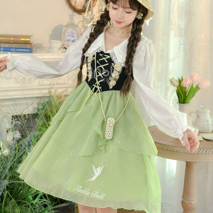 Spring Lovely Flower Girl Green Dress ON622 - dress