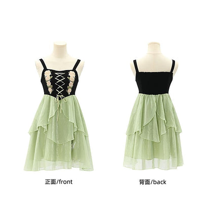 Spring Lovely Flower Girl Green Dress ON622 - dress