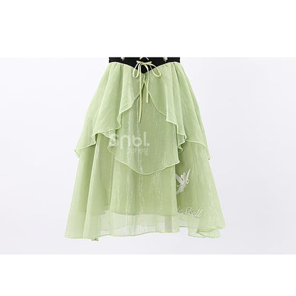 Spring Lovely Flower Girl Green Dress ON622 - dress