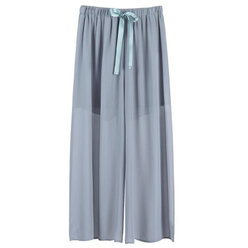 Spring/Summer Comfy Casual Fashion White Top and Blue Pants Set MM1306 - KawaiiMoriStore