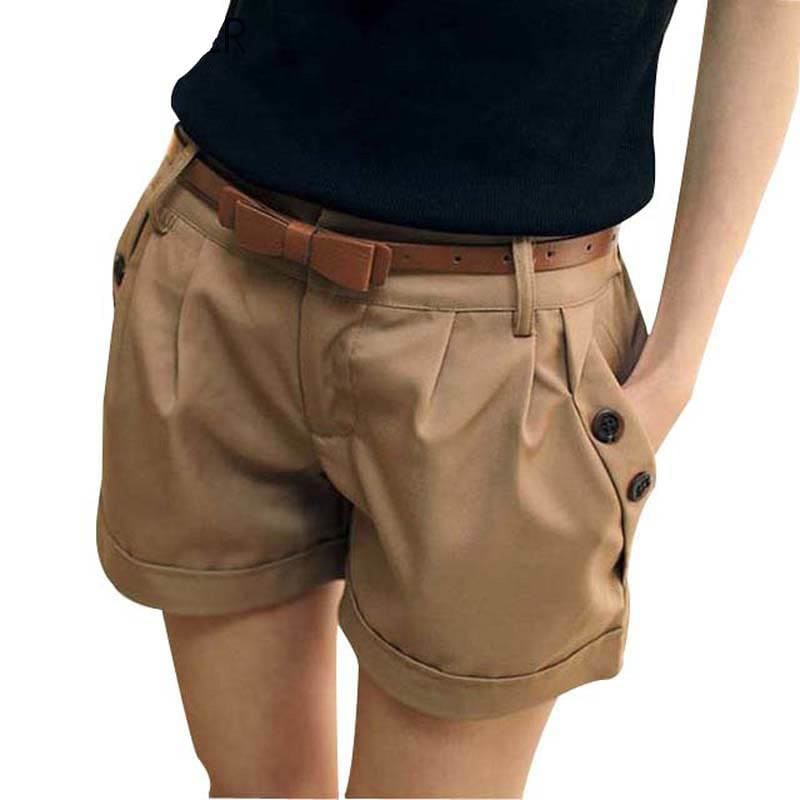 Summer Shorts England Style Casual Shorts Without Belt MK15032 - KawaiiMoriStore