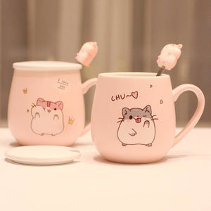 Super Cute Hamster Pattern Ceramic Mug MK15236 - KawaiiMoriStore