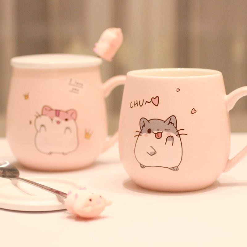 Super Cute Hamster Pattern Ceramic Mug MK15236 - KawaiiMoriStore