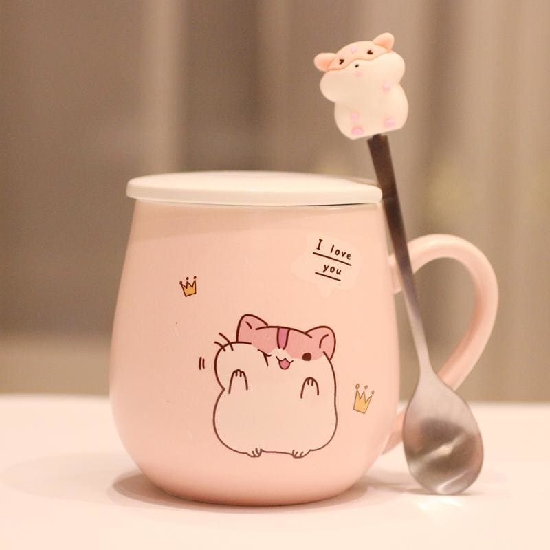 Super Cute Hamster Pattern Ceramic Mug MK15236 - KawaiiMoriStore