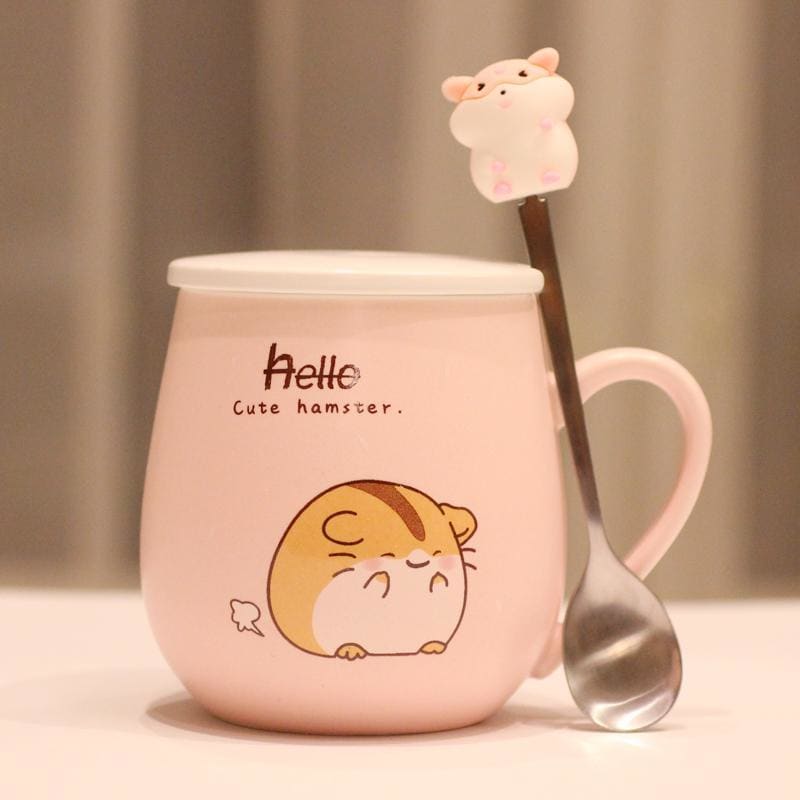 Super Cute Hamster Pattern Ceramic Mug MK15236 - KawaiiMoriStore