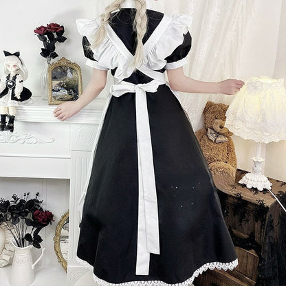 Sweet Classical Neko Maid Long Dress Short Sleeves ON656 -